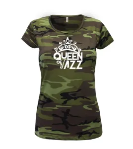 Queen of Jazz - Dámské maskáčové triko