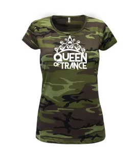 Queen of Trance - Dámské maskáčové triko