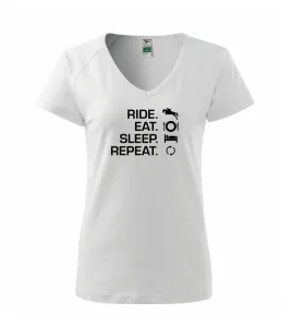 Ride Eat Sleep Repeat koně - Tričko dámské Dream