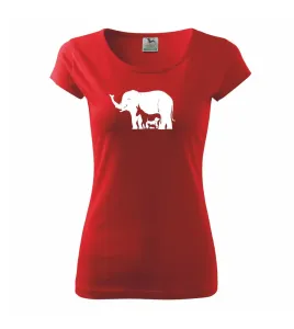 Slon, pes, kočka - Pure dámské triko