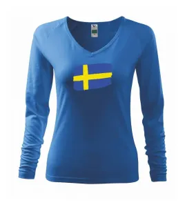 Švédsko vlajka - Triko dámské Elegance