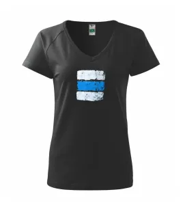 Turistická značka - modrá - Tričko dámské Dream