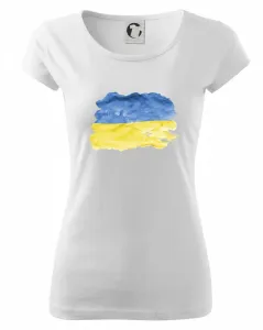 Ukrajina vlajka rozpitá - Pure dámské triko