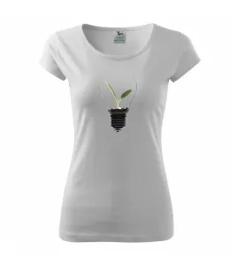 Žárovka květináč - Pure dámské triko