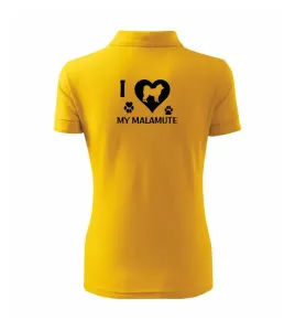 I Love My Malamute - Polokošile dámská Pique Polo
