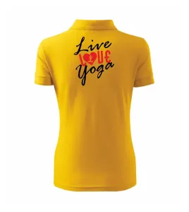Live Love Yoga - Polokošile dámská Pique Polo