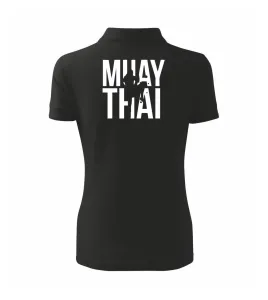 Nápis Muay Thai - Polokošile dámská Pique Polo