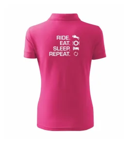 Ride Eat Sleep Repeat koně - Polokošile dámská Pique Polo