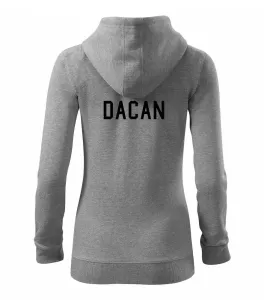 Dacan - Dámská mikina trendy zippeer s kapucí