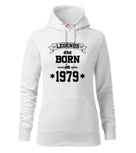Legends are born in 1979 - Mikina dámská Cape s kapucí
