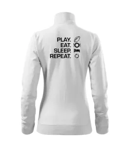 Play Eat Sleep Repeat americký fotbal - Mikina dámská Viva bez kapuce