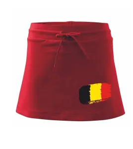 Belgie vlajka - Sportovní sukně - two in one