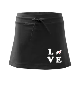 Bernský salašnický pes love - Sportovní sukně - two in one