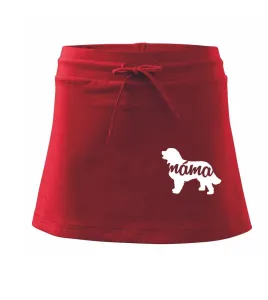 Bernský salašnický pes máma obrys - Sportovní sukně - two in one