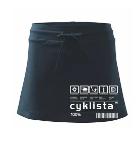 Čárový kód - Cyklista - Sportovní sukně - two in one