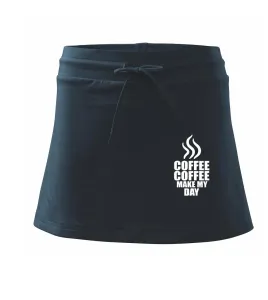 Coffee make my day - Sportovní sukně - two in one
