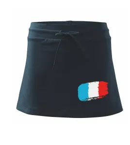 Francouzská vlajka - Sportovní sukně - two in one