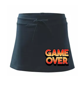 Game over - nápis barevný - Sportovní sukně - two in one