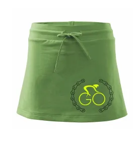 GO cyklista (fluo potisk) - Sportovní sukně - two in one