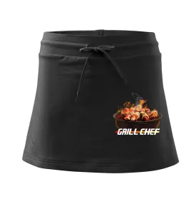 Grill chef - gril s ohněm - Sportovní sukně - two in one