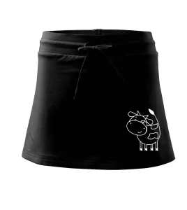 Kráva veselá - Sportovní sukně - two in one
