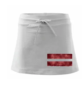 Lotyšsko vlajka stará - Sportovní sukně - two in one