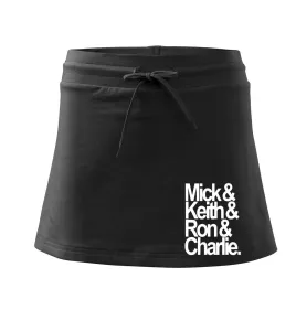 Mick Keith Ron Charlie - Sportovní sukně - two in one