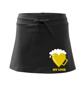 My love - beer (Pecka design) - Sportovní sukně - two in one