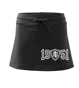 Narozeninový motiv - znak - 1951 - Sportovní sukně - two in one