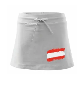 Rakousko vlajka - Sportovní sukně - two in one