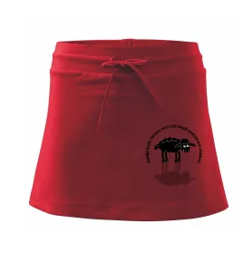 Raši budu černá ovce (Hana-creative) - Sportovní sukně - two in one