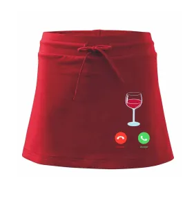 Víno volá (Pecka design) - Sportovní sukně - two in one