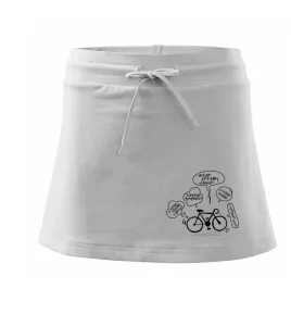 Výhody cyklistiky - Sportovní sukně - two in one