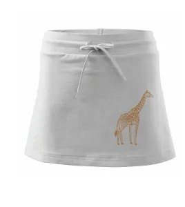 Žirafa stojící - Sportovní sukně - two in one