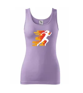 Běhání - oranžová žena - Tílko triumph