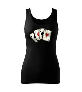 Poker - karty kreslené - Tílko triumph