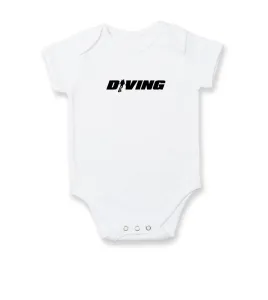 Diving nápis potápěč - Body kojenecké