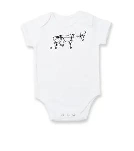 Kráva kreslená - Body kojenecké