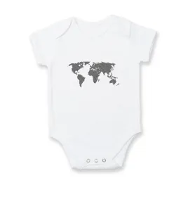 Mapa světa otisk - Body kojenecké