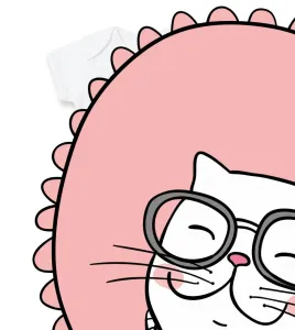 Pyšná kočka růžová - Body kojenecké