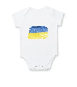 Ukrajina vlajka rozpitá - Body kojenecké