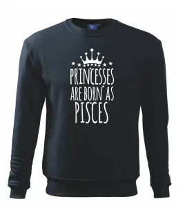 Princesses are born as Pisces - Ryby - Mikina Essential dětská