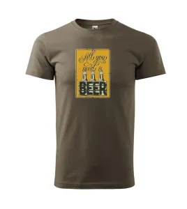 All you need is beer - Triko Basic Extra velké