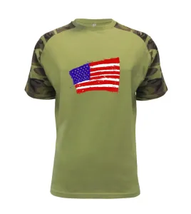 Americká vlajka ohnutá - Raglan Military