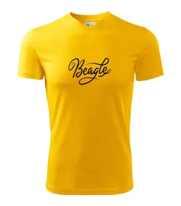 Beagle - nápis okrasný - Pánské triko Fantasy sportovní (dresovina)