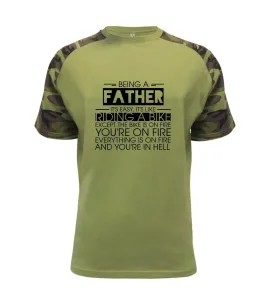 Being a father - bike - Raglan Military