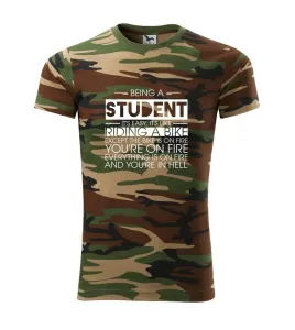 Being a student - bike - Army CAMOUFLAGE