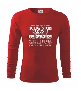 Being a supply chain manager - bike - Triko s dlouhým rukávem FIT-T long sleeve