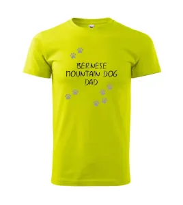 Bernese Mountain Dog dad  (Bernský salašnický pes) (Reflexní tlapky) - Heavy new - triko pánské
