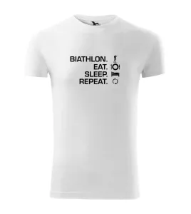 Biathlon Eat Sleep Repeat - Viper FIT pánské triko